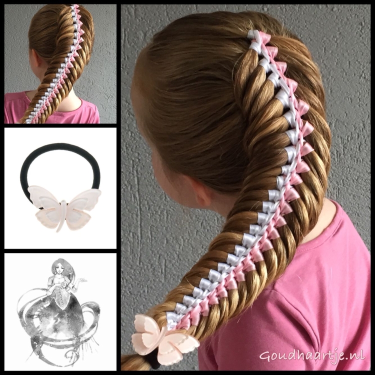 Прически с лентами пошагово