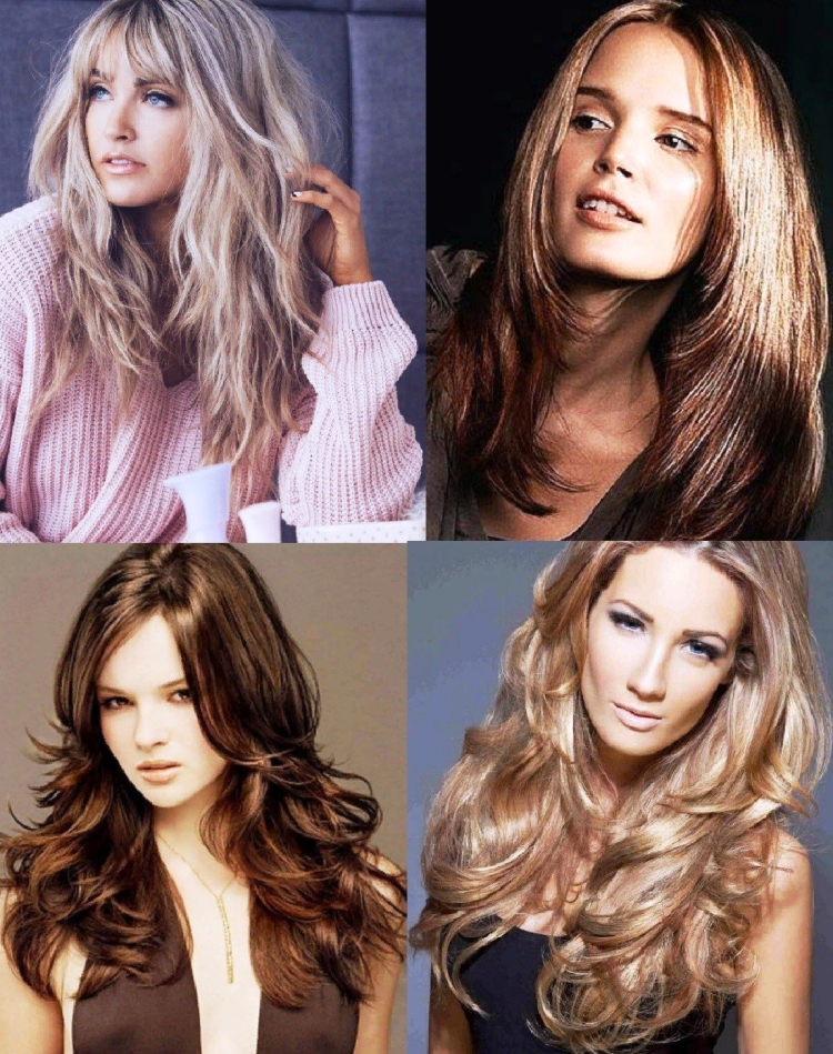 Классический Каскад на длинные волосы