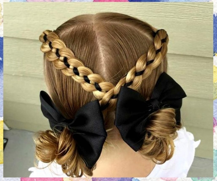 Причёски для девочек в школу