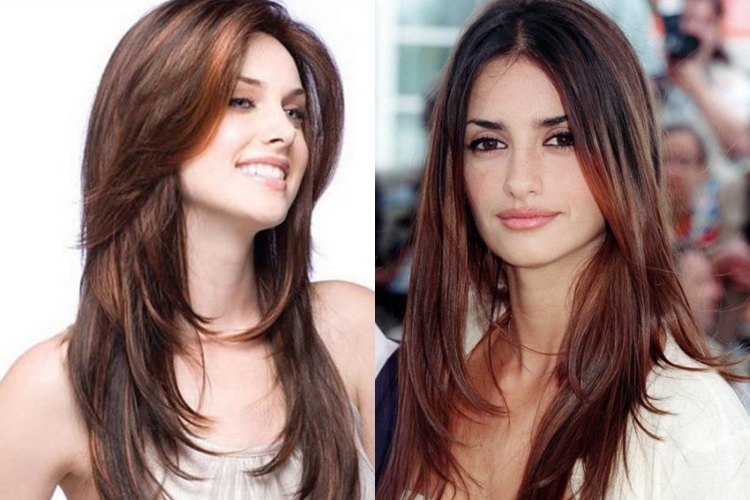 Длинный Каскад с боковым пробором