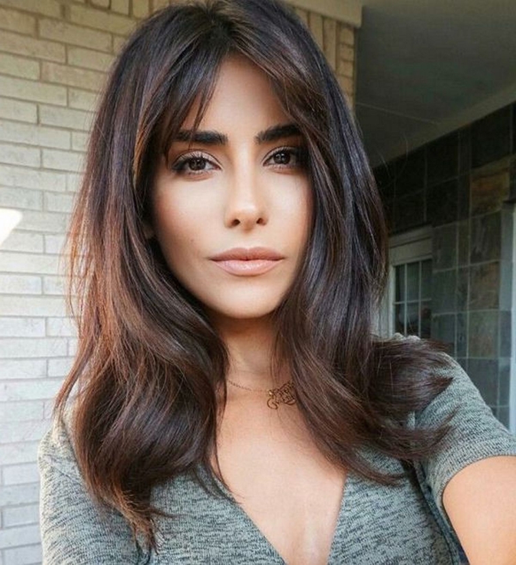 Челка шторка удлиненная