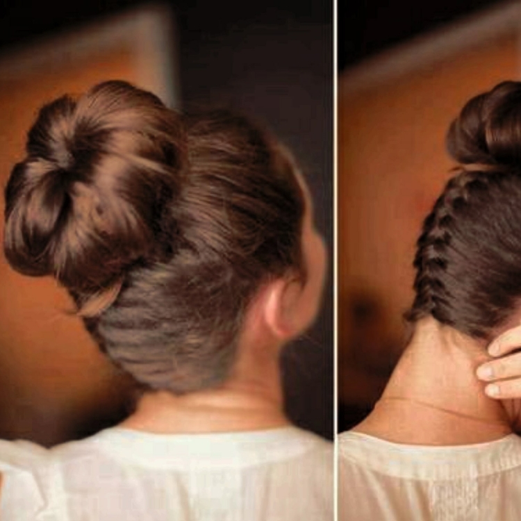 Красивая гулька на длинные волосы