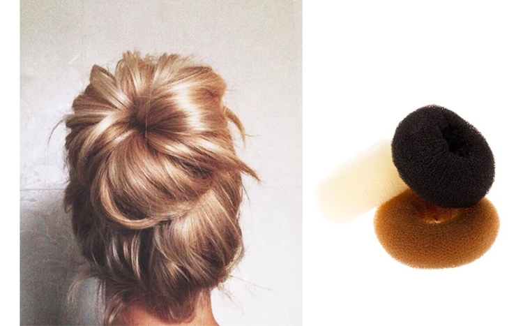 Прически с пончиком для волос