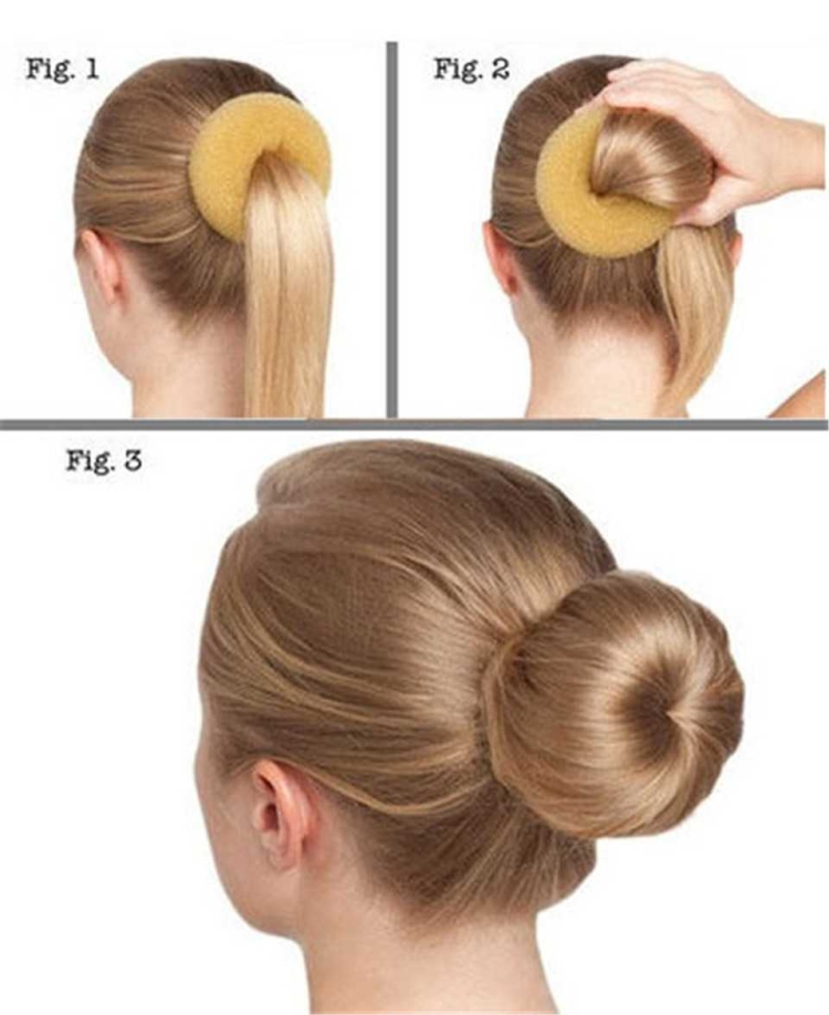 Пучок бабетта с валиком