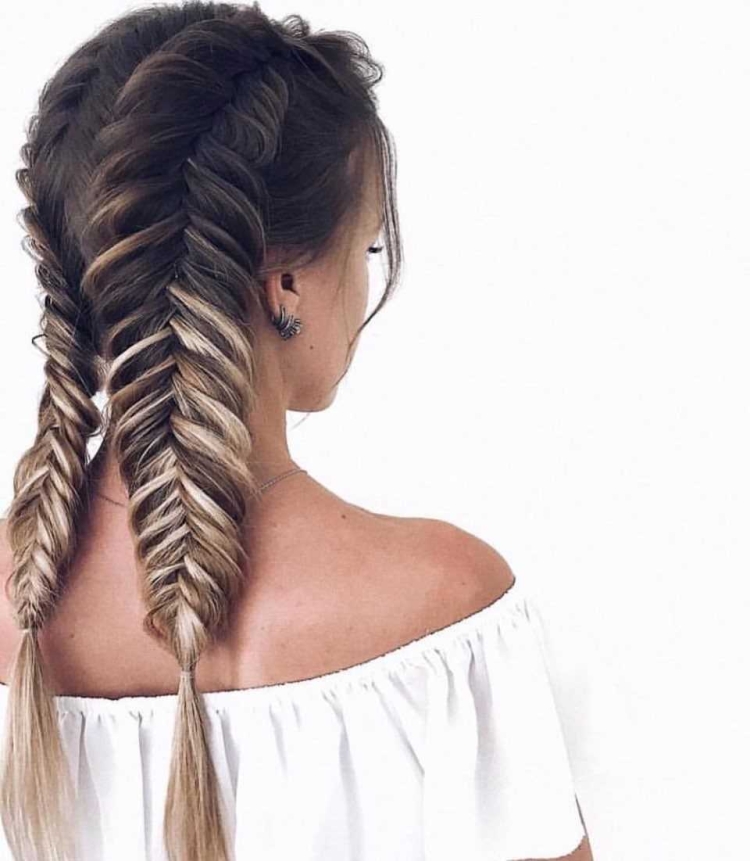 Коса рыбий хвост