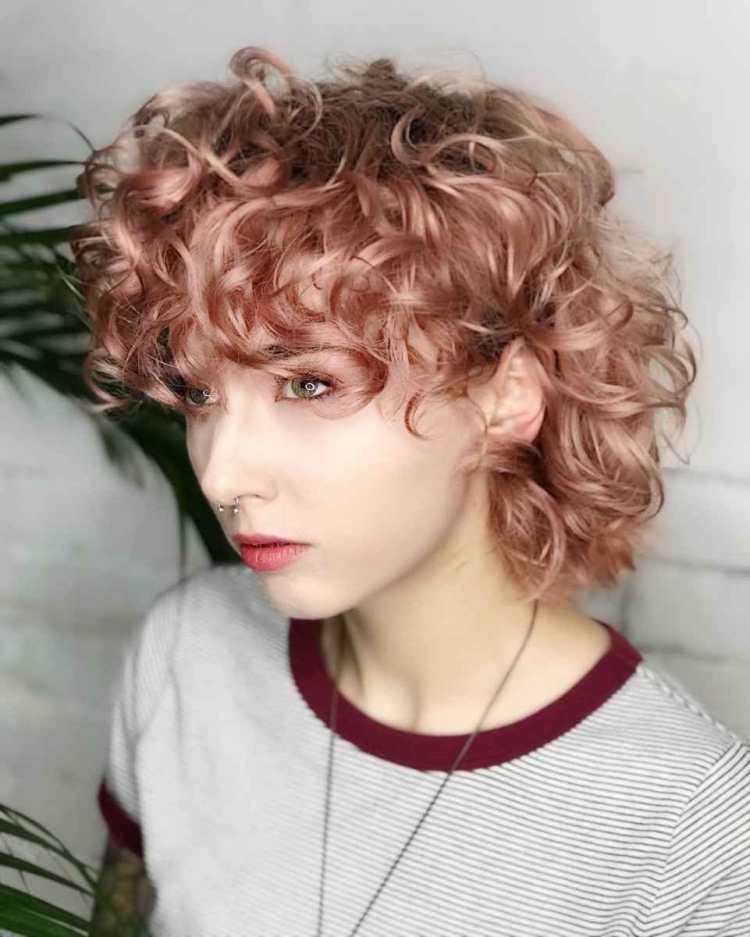 Кудрявый маллет