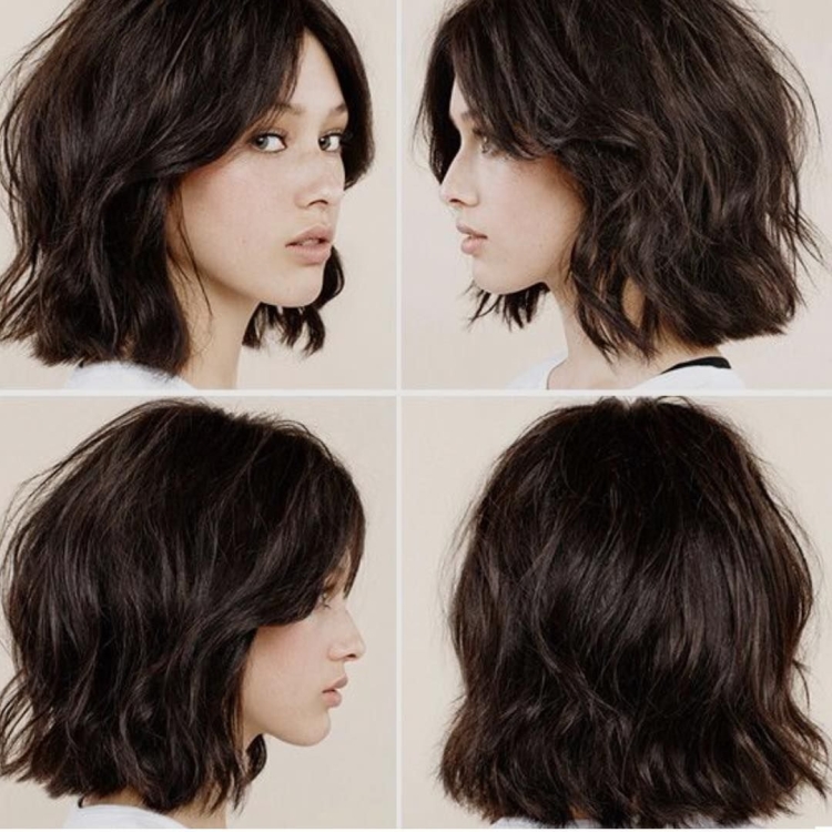 Корейский Каскад стрижка на волнистые волосы