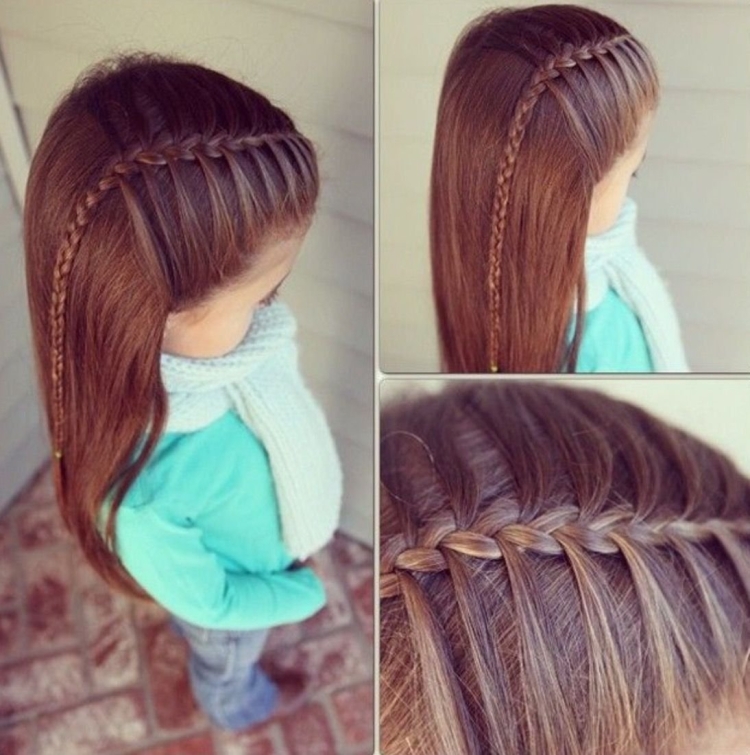 Косы для девочек на средние волосы