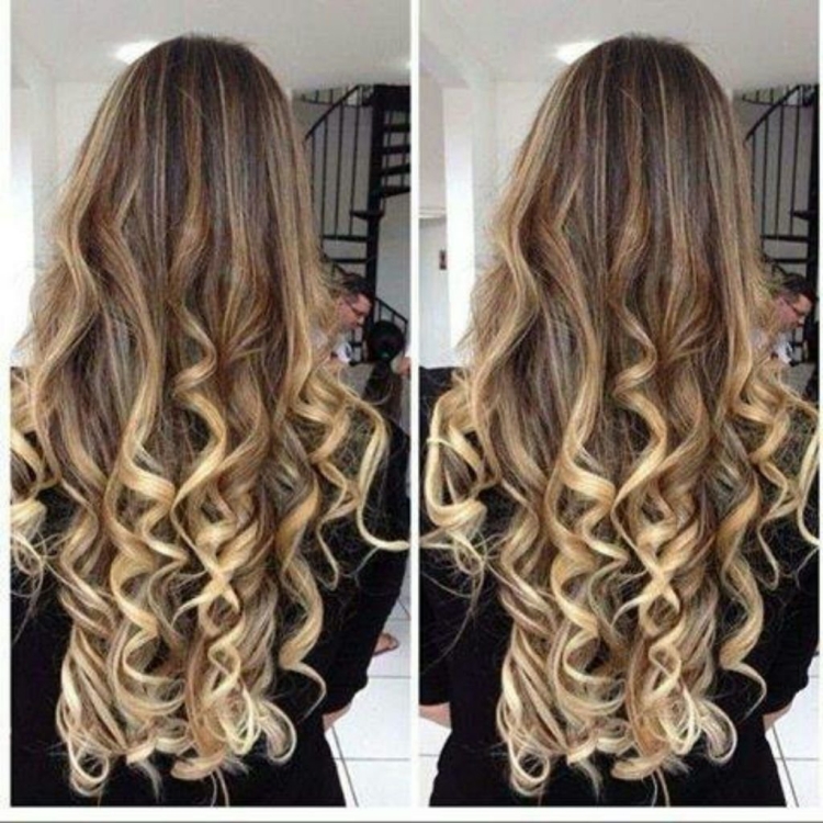 Накрученные концы волос