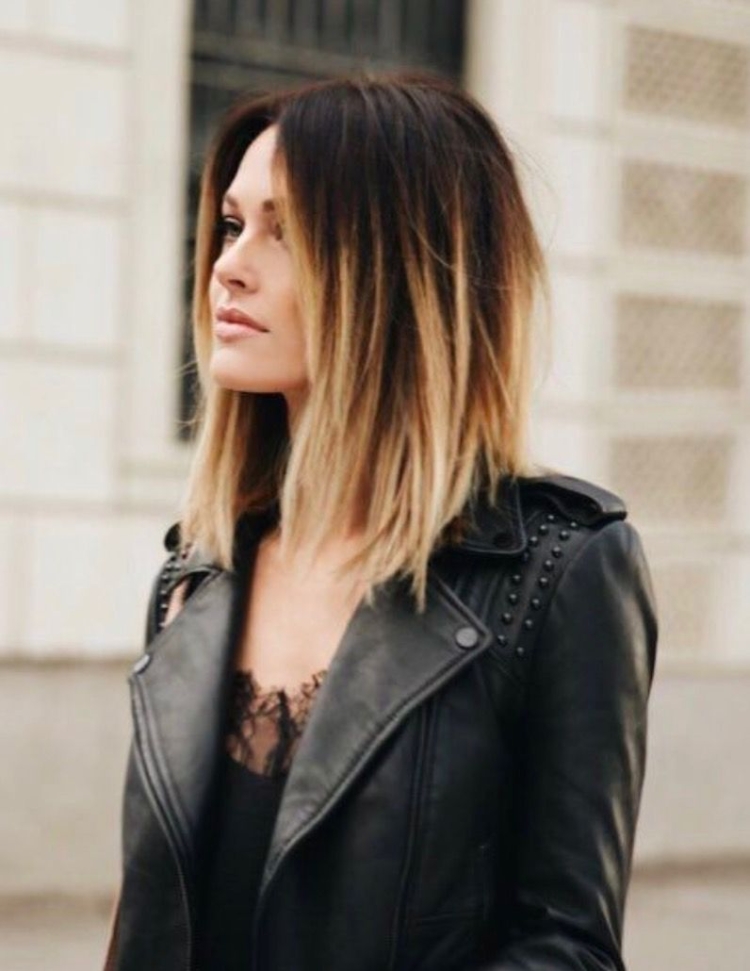 Омбре на рваное каре