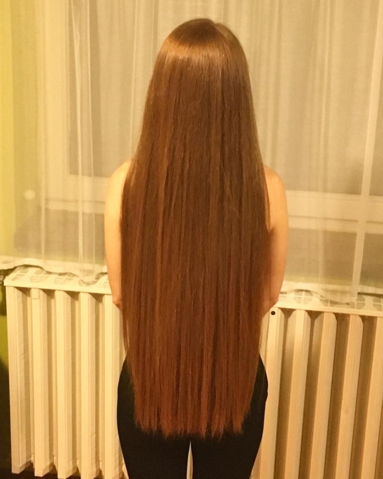 Длинные волосы вид сзади