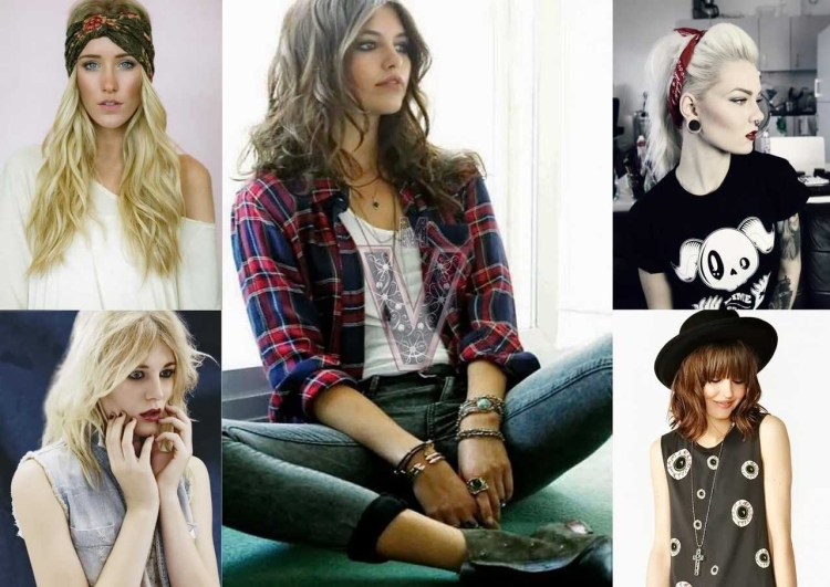 Прически в стиле гранж