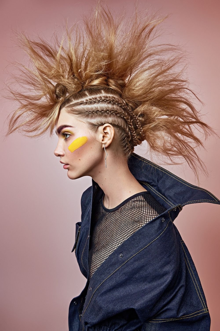 Прическа в стиле рок