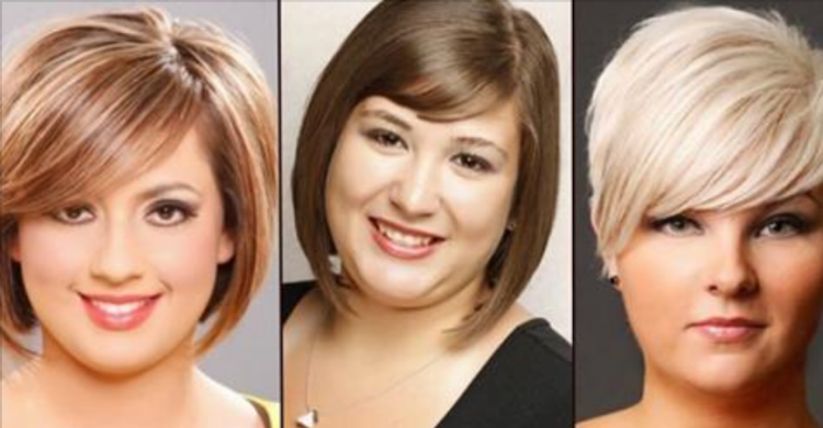 Причёски на полное лицо с двойным подбородком