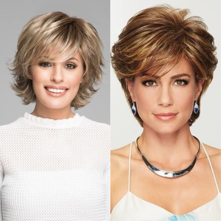 Стрижки для круглолицых женщин после 40 на средние волосы Каскад