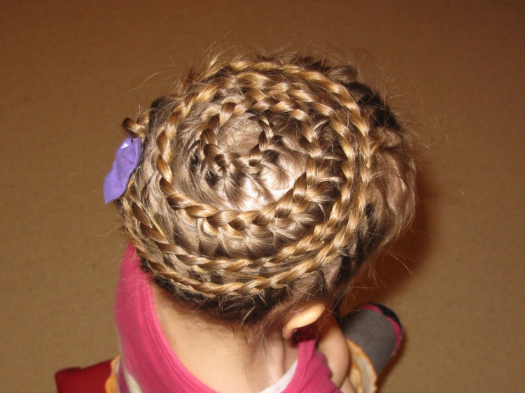 Прическа корзиночка