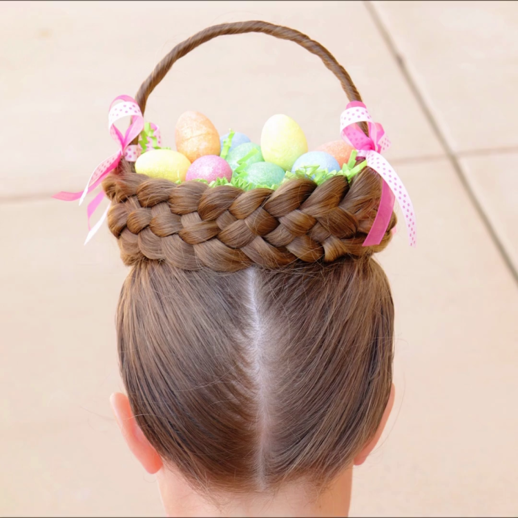 Прическа корзиночка