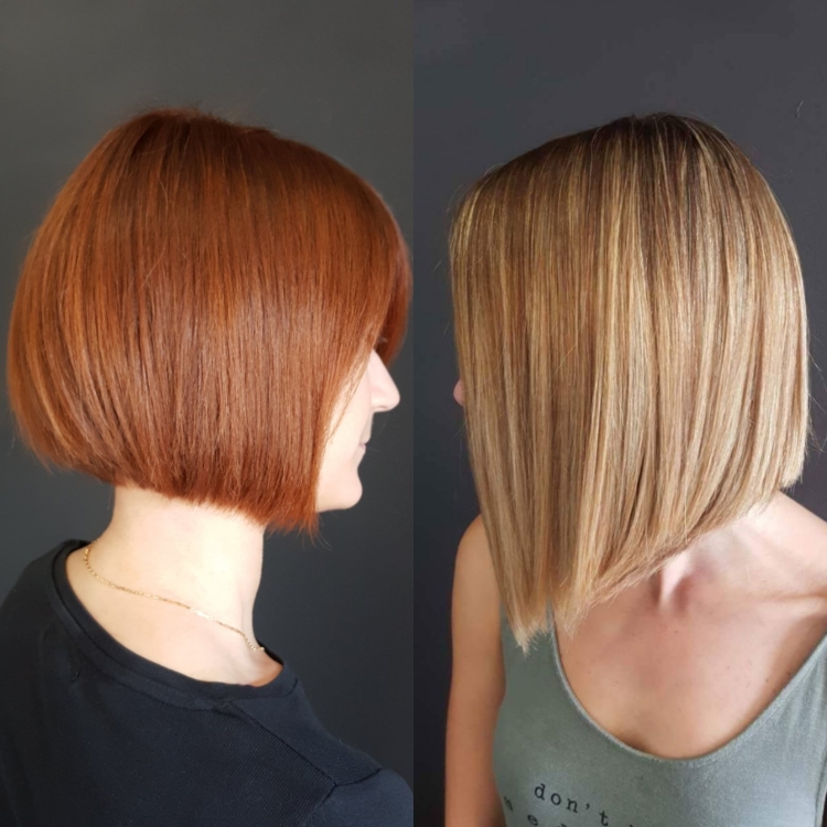 Каре с удлиненными передними прядями