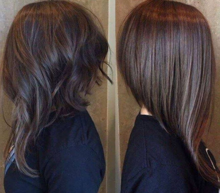 Стрижка Боб с удлинением на длинные волосы