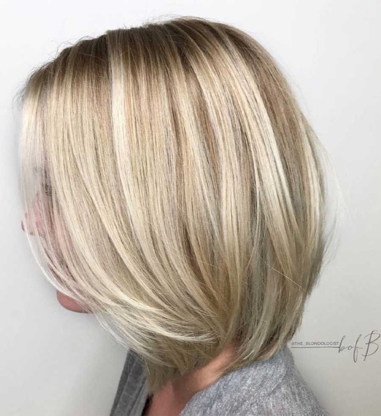 Многослойный Боб слоистый Боб на средние волосы