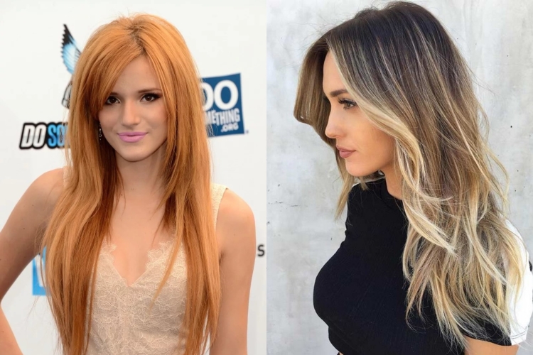 Прямая лесенка на длинные волосы