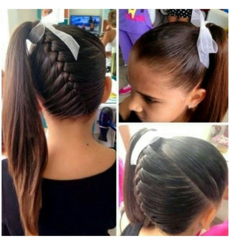 Прическа хвост для девочки