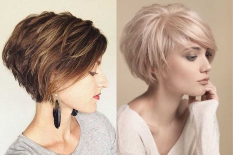 Короткая объемная стрижка для тонких волос