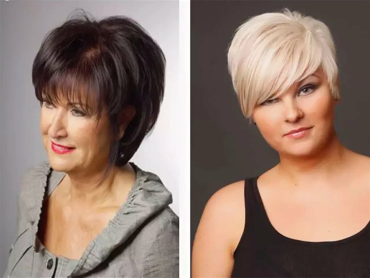 Красивые короткие стрижки для полных женщин
