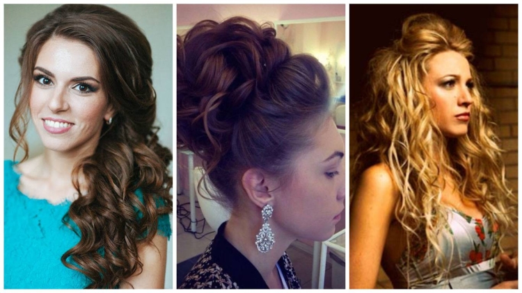 Прическа на длинные волосы набок