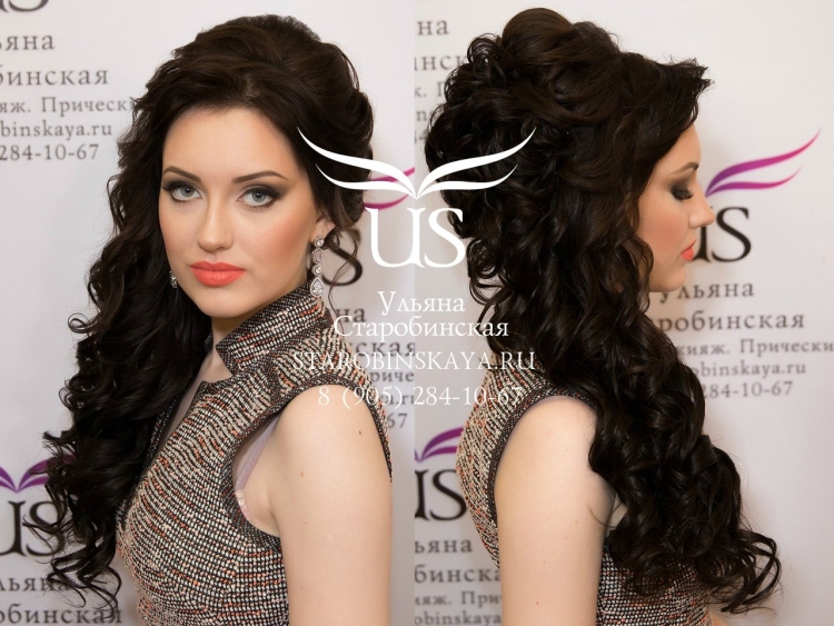 Свадебная прическа собранная с боков