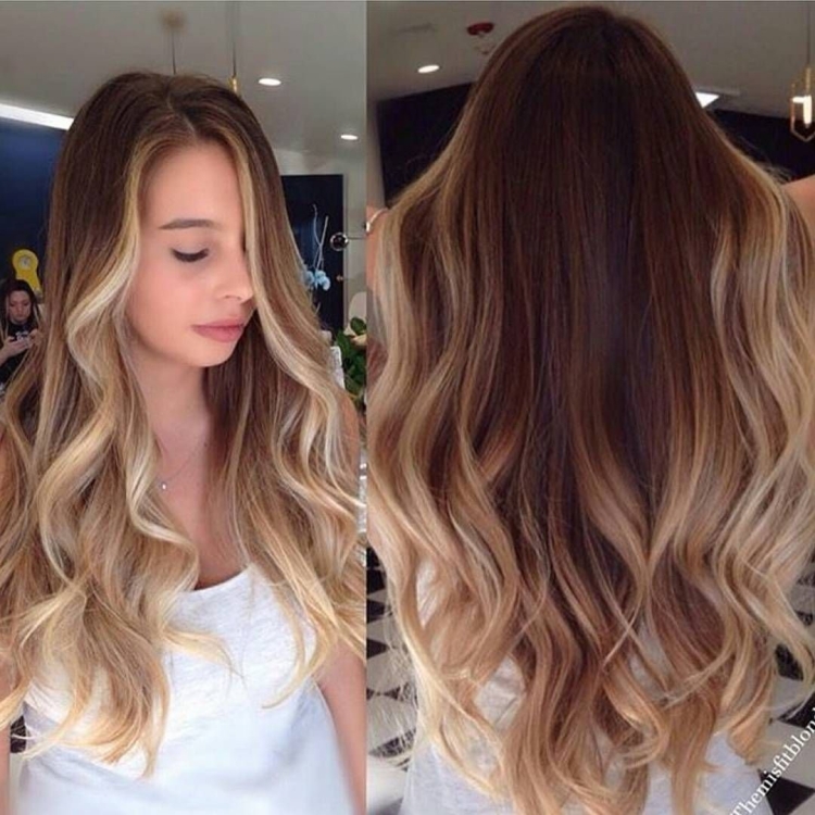 Шатуш и контуринг на русые волосы