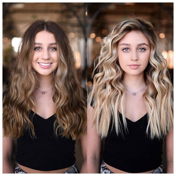 Контуринг на русые волосы