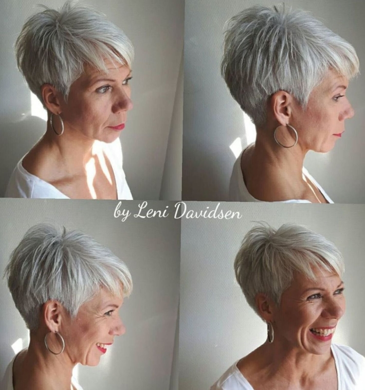 Стрижки Пикси Боб на короткие волосы для женщин после 50
