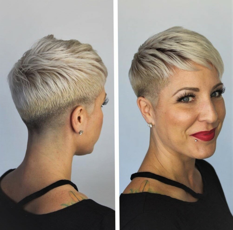 Стрижка Пикси на короткие тонкие волосы для женщин за 50