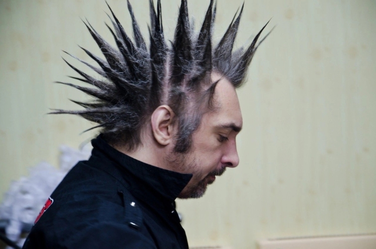 Михаил Горшенев с ирокезом