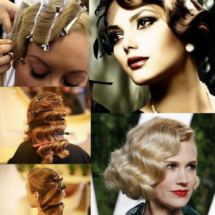 Прически в стиле Гэтсби голливудская волна