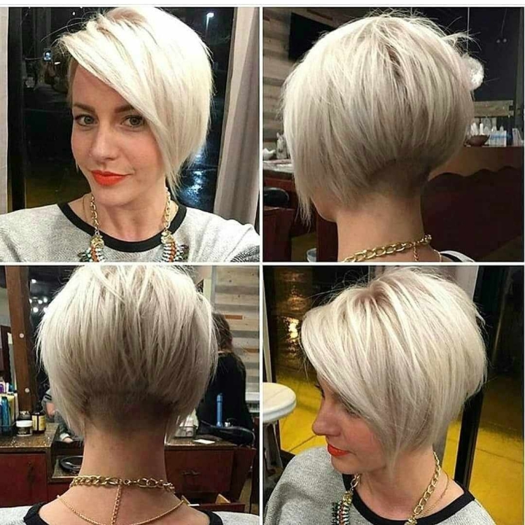 Стрижка Боб каре Пикси на средние