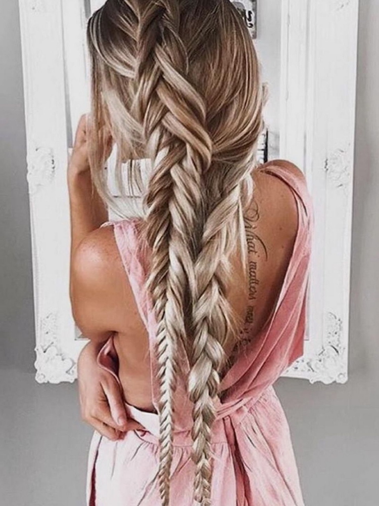 Блондинка косы