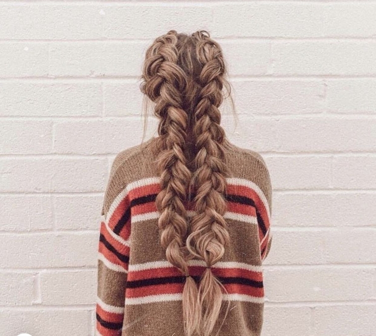 2 Косички свободные