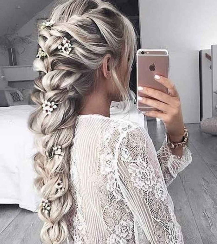 Свадебные косы на длинные волосы