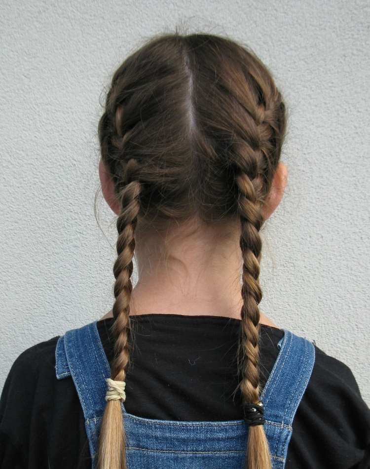 Девочка с двумя косами