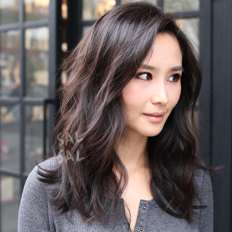 Стрижки на средние волосы для азиаток