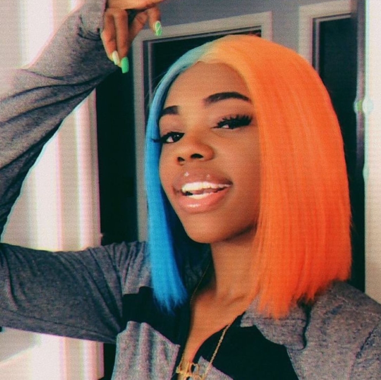 Сплит окрашивание волос каре