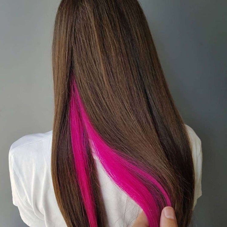 Скрытнге окрашивание волос