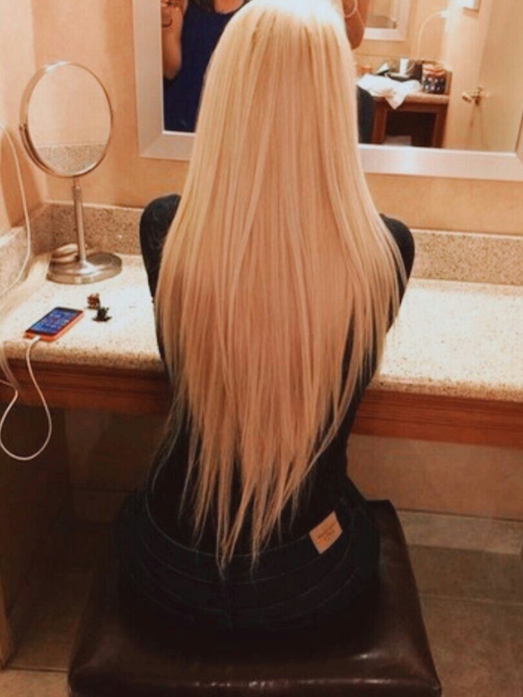 Стрижка треугольником сзади на средние волосы