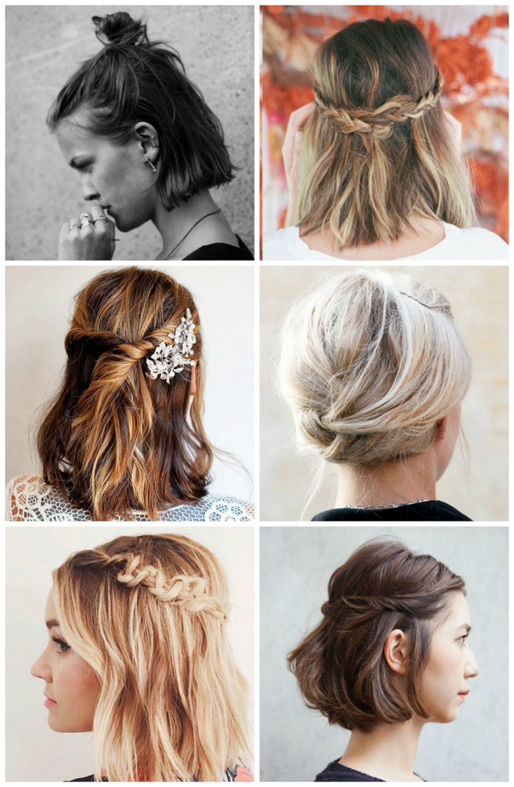 Повседневные причёски на короткие волосы до плеч