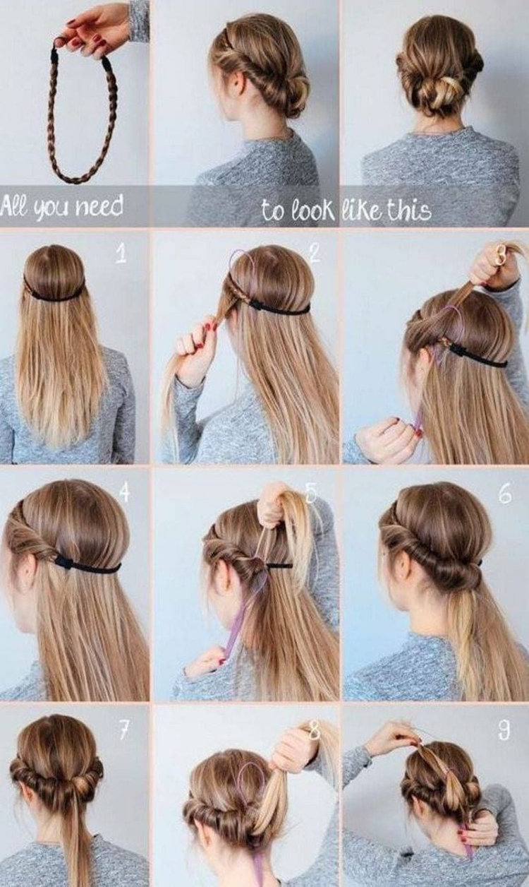 Прическа на прогулку легкая