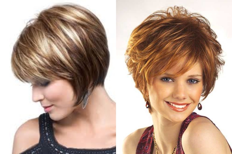 Стрижка филированный Каскад на короткие волосы