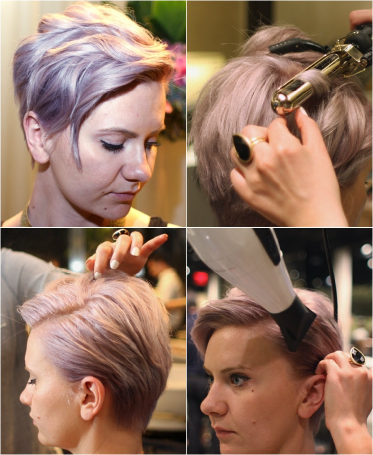 Прически с плойкой на короткие волосы