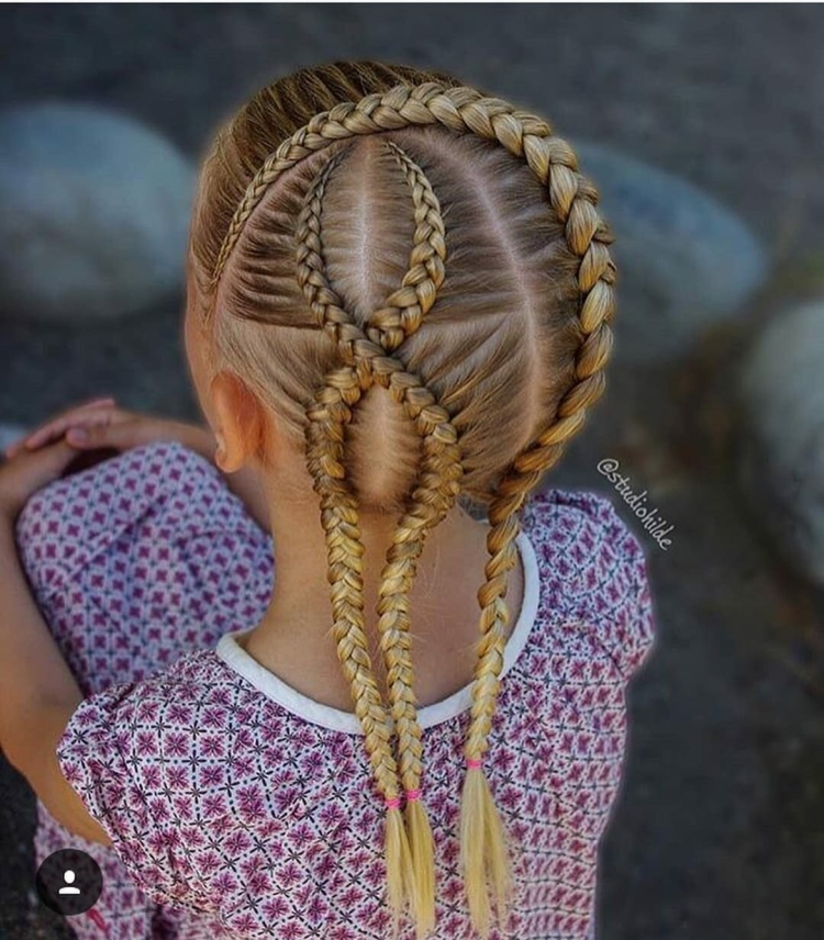 Прически с плетением для девочек